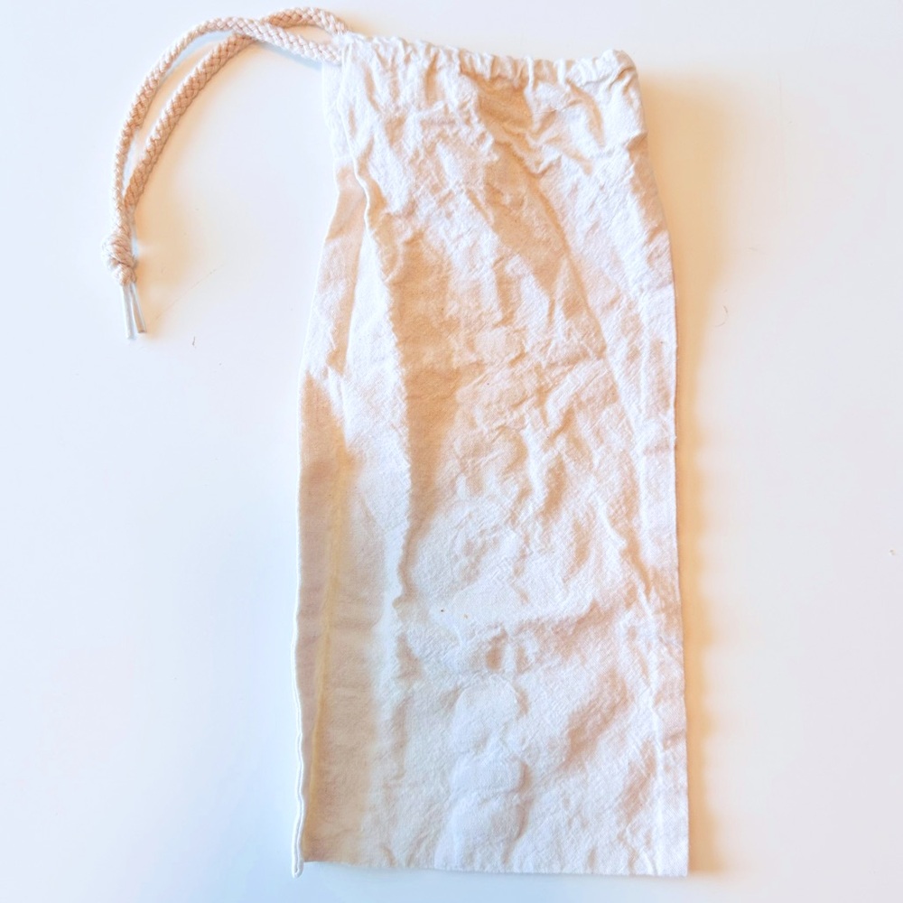 11” Linen Drawstring Bag